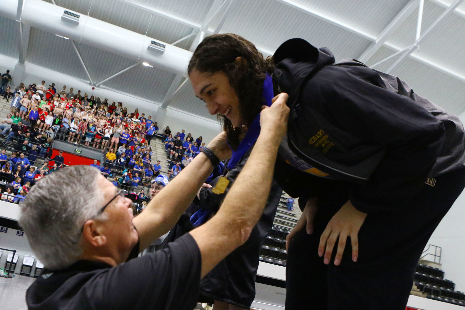 Girls state swimming finals in Indianapolis